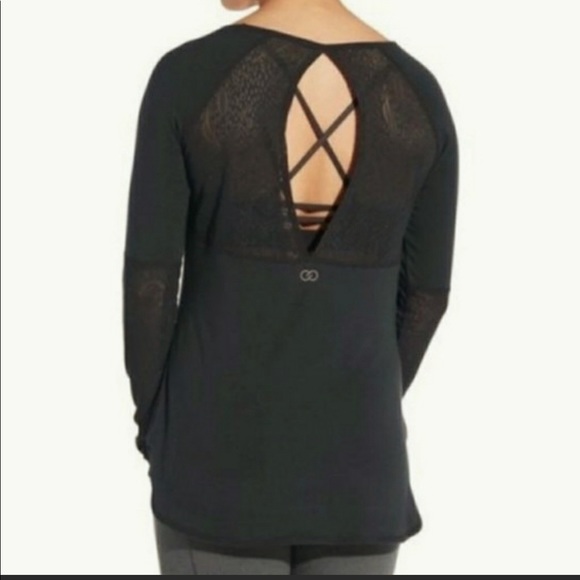 CALIA by Carrie Underwood Tops - Calia by Carrie black top with lace detail and back cut out